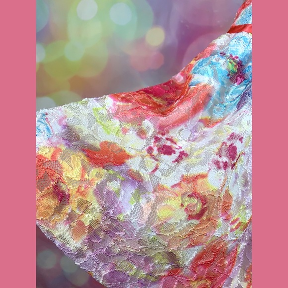 Rare Editions Rainbow Lace Dress -size 18 mo - EUC - Picture 4 of 7